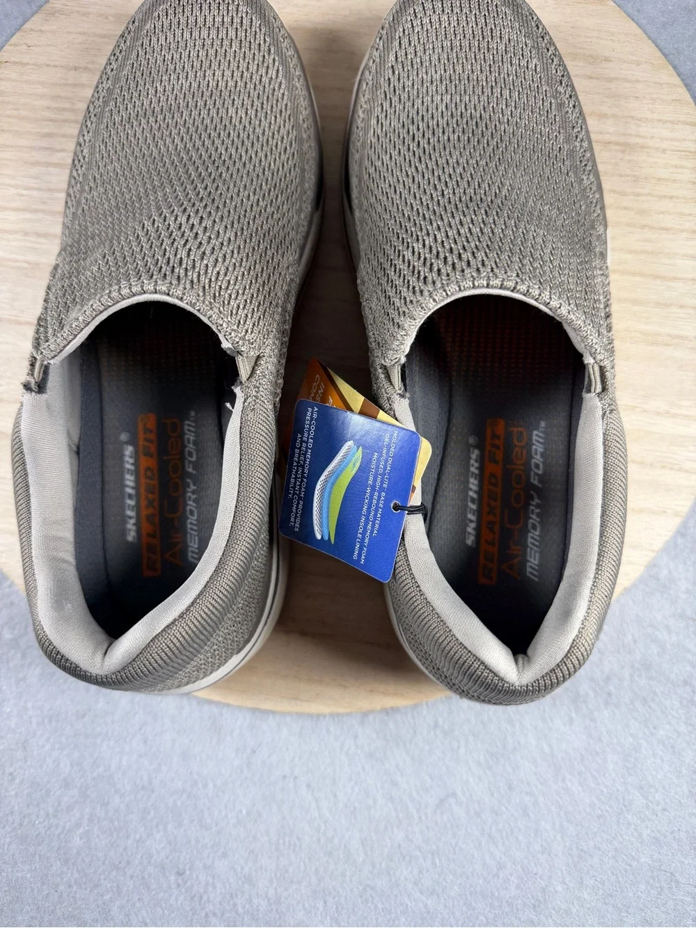 Sketchers Relaxed Fit: Gomel Expected 2.0 - Arago Men’s Size 8.5 Color Taupe